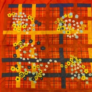 Two, beautiful red Vintage scarves.